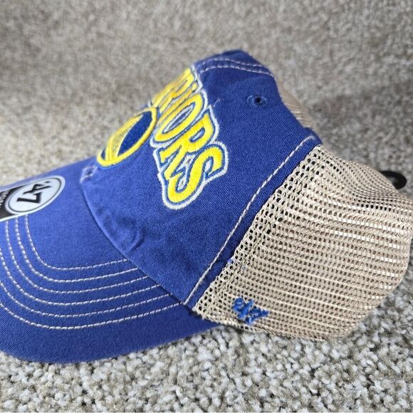 Golden State Warriors '47 Brand Clean Up Men’s Adjustable OSFA Hat Embroidered - Picture 3 of 8